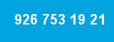 926 753 19 21 926 753 19 21